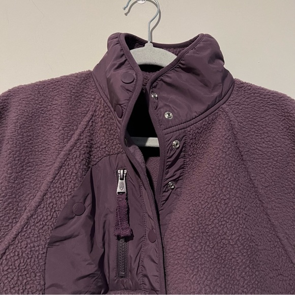 Free People Movement Hit the Slopes Fleece Jacket Blackberry - Picture 8 of 8
